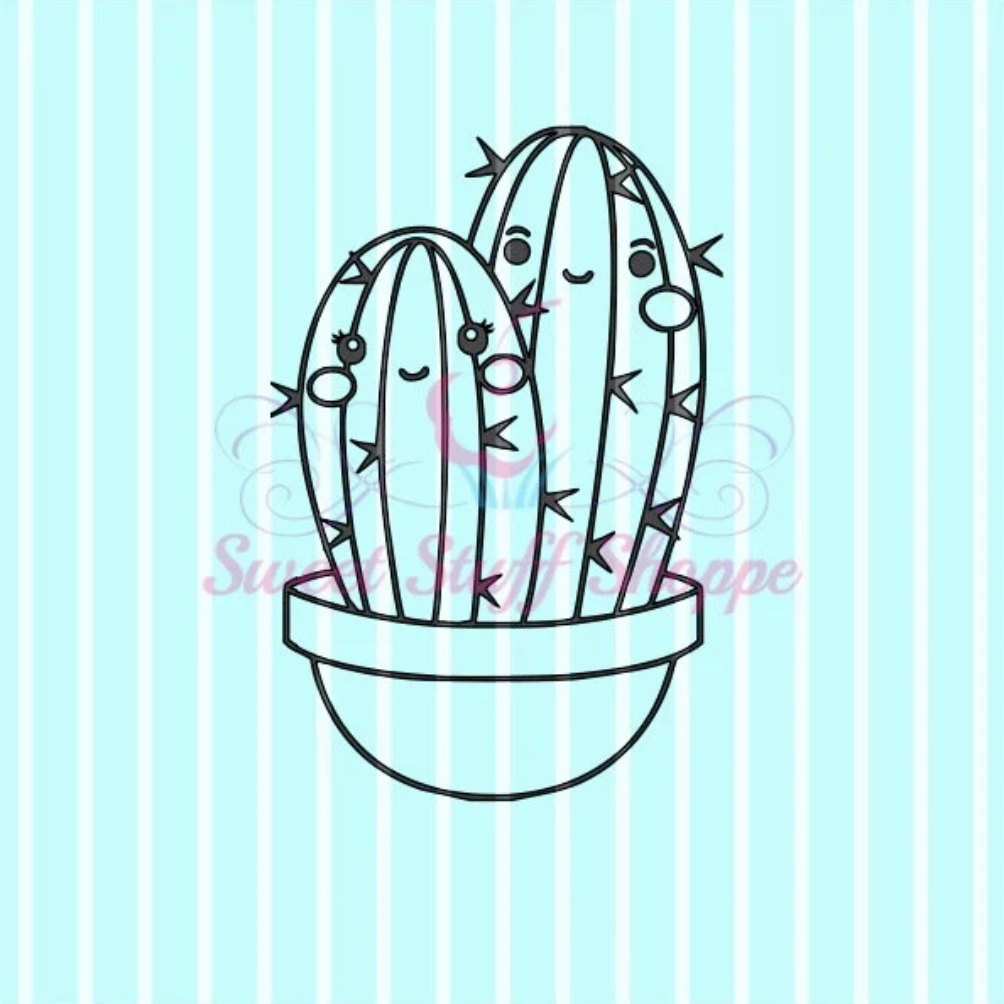 CACTUS LOVE PYO Silk Screen, Cookie Silk Screen, Silk Screen Cookie Stencil, Mesh Stencil, Cookie Stencil, Custom Silk Screen