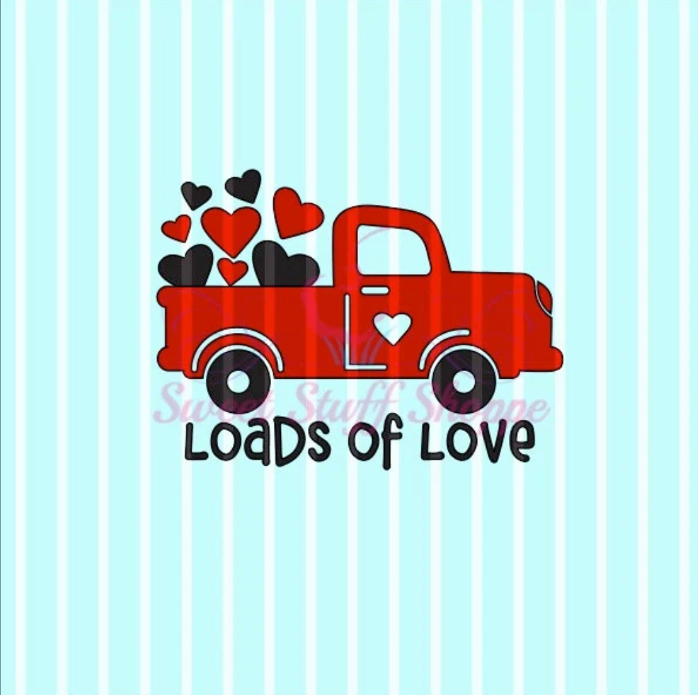 LOADS OF LOVE, Silk Screen, Cookie Silk Screen, Silk Screen Cookie Stencil, Mesh Stencil, Cookie Stencil, Custom Silk Screen