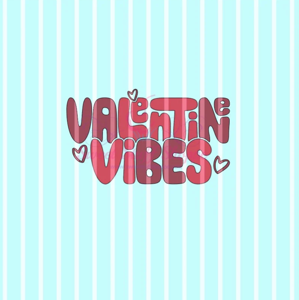 VALENTINE VIBES, Cookie Silk Screen, Silk Screen Cookie Stencil, Mesh Stencil, Cookie Stencil, Custom Silk Screen