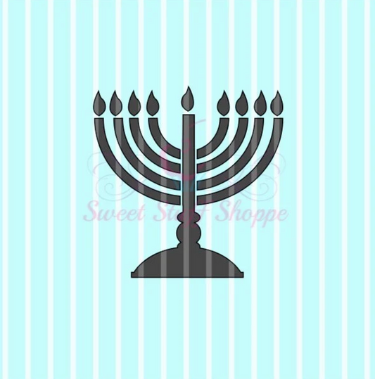 MENORAH, Cookie Silk Screen, Silk Screen Cookie Stencil, Mesh Stencil, Cookie Stencil, Custom Silk Screen