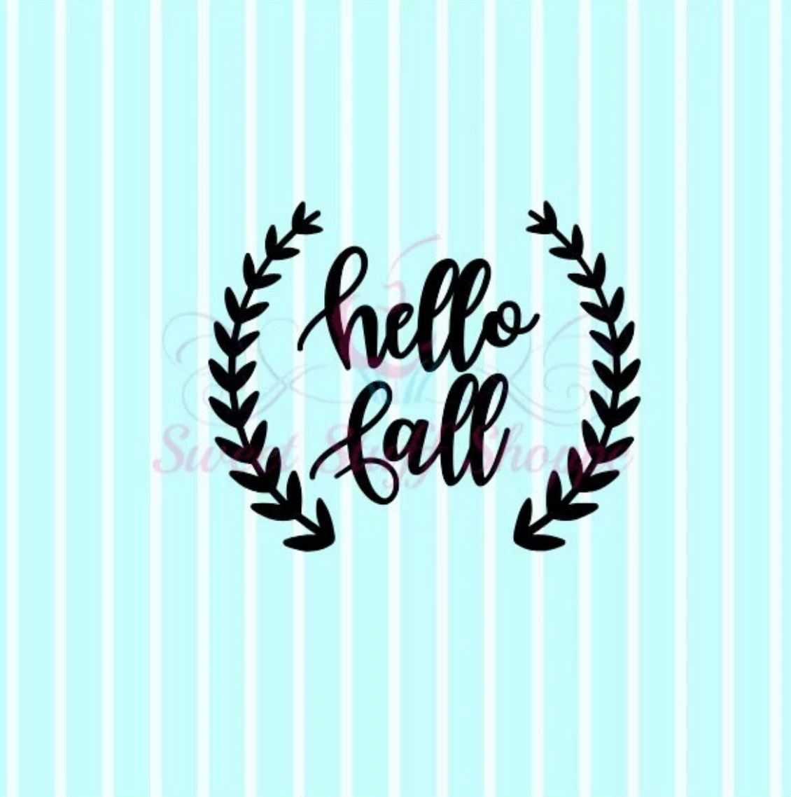 HELLO FALL - Silk Screen, Cookie Silk Screen, Silk Screen Cookie Stencil, Mesh Stencil, Cookie Stencil, Custom Silk Screen