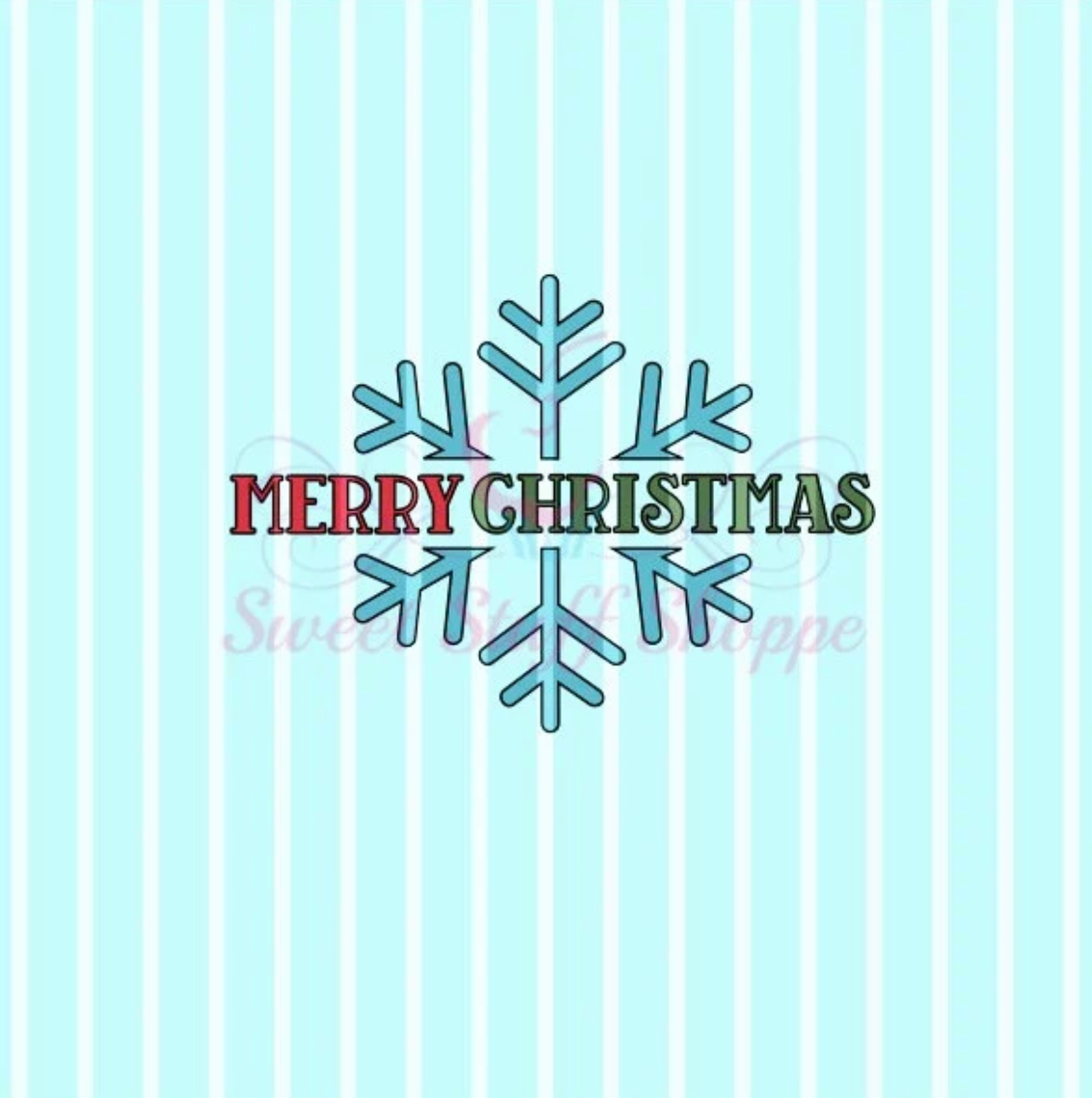 MERRY CHRISTMAS  -  Cookie Silk Screen, Silk Screen Cookie Stencil, Mesh Stencil, Cookie Stencil, Custom Silk Screen