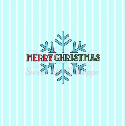 MERRY CHRISTMAS  -  Cookie Silk Screen, Silk Screen Cookie Stencil, Mesh Stencil, Cookie Stencil, Custom Silk Screen