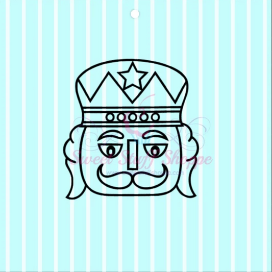 CUTE NUTCRACKER PYO Silk Screen, Cookie Silk Screen, Silk Screen Cookie Stencil, Mesh Stencil, Cookie Stencil, Custom Silk Screen