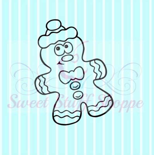 GINGERBREAD PYO Silk Screen,  Cookie Silk Screen, Silk Screen Cookie Stencil, Mesh Stencil, Cookie Stencil, Custom Silk Screen