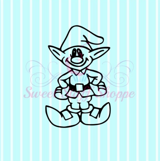CUTE ELF PYO Silk Screen,  Cookie Silk Screen, Silk Screen Cookie Stencil, Mesh Stencil, Cookie Stencil, Custom Silk Screen