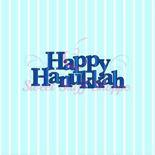 HAPPY HANUKKAH -  Cookie Silk Screen, Silk Screen Cookie Stencil, Mesh Stencil, Cookie Stencil, Custom Silk Screen