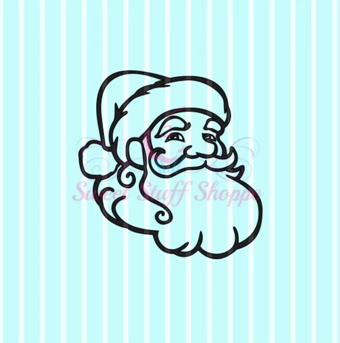 PYO SANTA Face, Cookie Silk Screen, Silk Screen Cookie Stencil, Mesh Stencil, Cookie Stencil, Custom Silk Screen