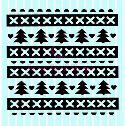 SWEATER BACKGROUND Silk Screen,  Cookie Silk Screen, Silk Screen Cookie Stencil, Mesh Stencil, Cookie Stencil,  Silk Screen