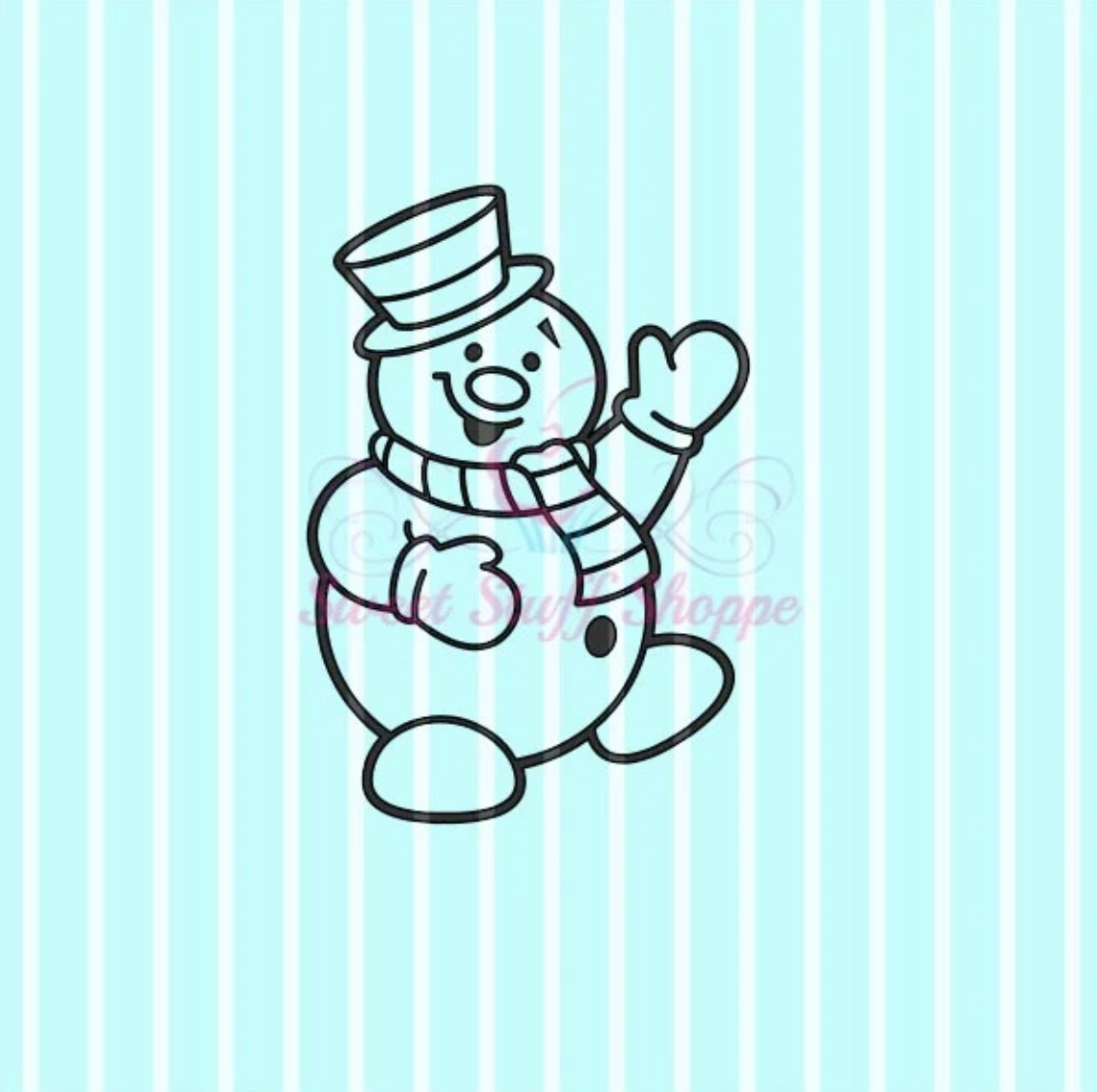 SNOWMAN PYO Silk Screen, Cookie Silk Screen, Silk Screen Cookie Stencil, Mesh Stencil, Cookie Stencil, Custom Silk Screen