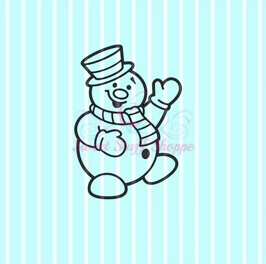 SNOWMAN PYO Silk Screen, Cookie Silk Screen, Silk Screen Cookie Stencil, Mesh Stencil, Cookie Stencil, Custom Silk Screen