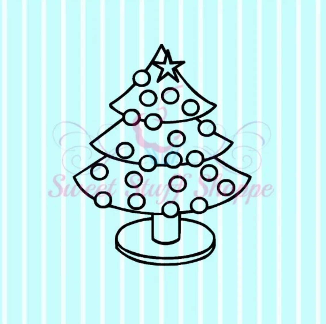 CHRISTMAS TREE  PYO, Cookie Silk Screen, Silk Screen Cookie Stencil, Mesh Stencil, Cookie Stencil, Custom Silk Screen