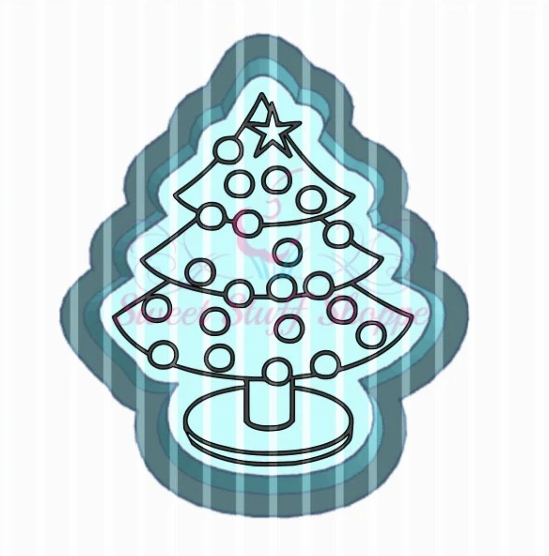 CHRISTMAS TREE  PYO, Cookie Silk Screen, Silk Screen Cookie Stencil, Mesh Stencil, Cookie Stencil, Custom Silk Screen