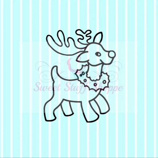 REINDEER PYO Silk Screen, Cookie Silk Screen, Silk Screen Cookie Stencil, Mesh Stencil, Cookie Stencil, Custom Silk Screen
