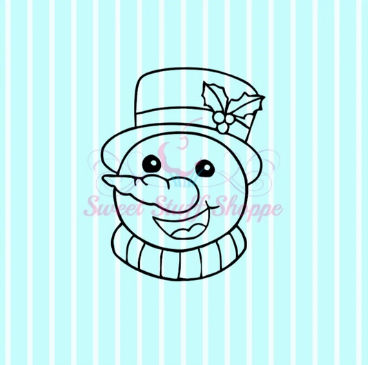 CUTE SNOWMAN PYO, Silk Screen, Cookie Silk Screen, Silk Screen Cookie Stencil, Mesh Stencil, Cookie Stencil, Custom Silk Screen