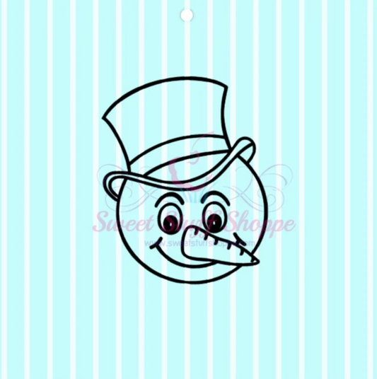 CUTE SNOWMAN PYO Silk Screen, Cookie Silk Screen, Silk Screen Cookie Stencil, Mesh Stencil, Cookie Stencil, Custom Silk Screen