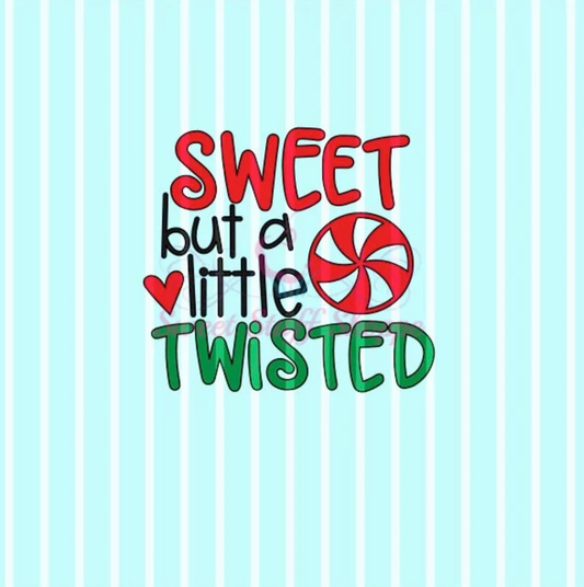 SWEET But A LITTLE TWISTED,  Cookie Silk Screen, Silk Screen Cookie Stencil, Mesh Stencil, Cookie Stencil, Custom Silk Screen