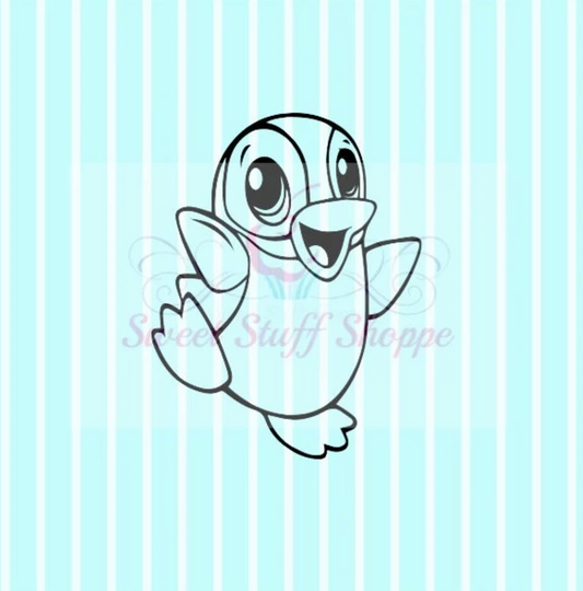 CUTE PENGUIN PYO Silk Screen, Cookie Silk Screen, Silk Screen Cookie Stencil, Mesh Stencil, Cookie Stencil, Custom Silk Screen