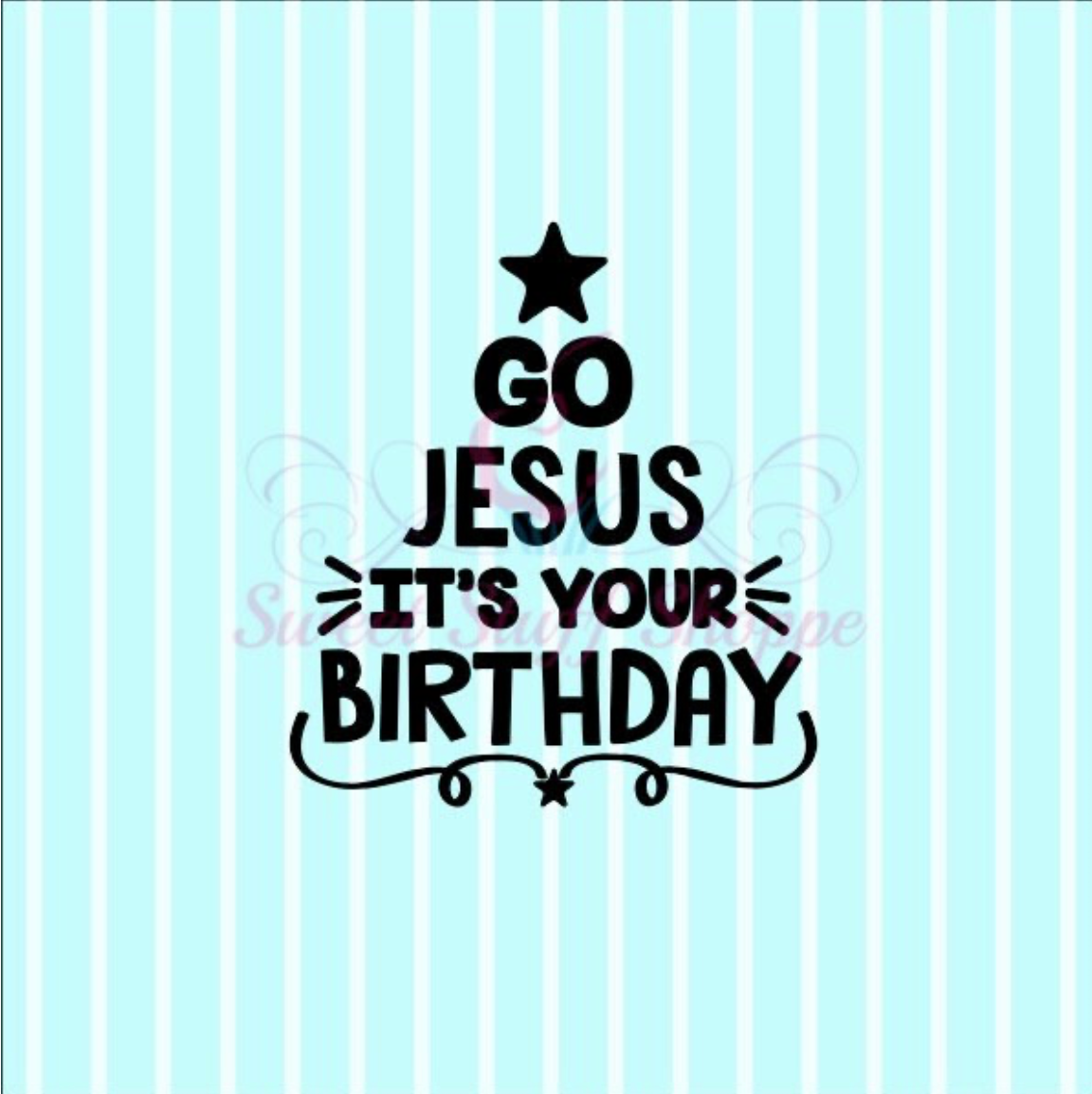 JESUS IT'S YOUR Birthday -  Cookie Silk Screen, Silk Screen Cookie Stencil, Mesh Stencil, Cookie Stencil, Custom Silk Screen