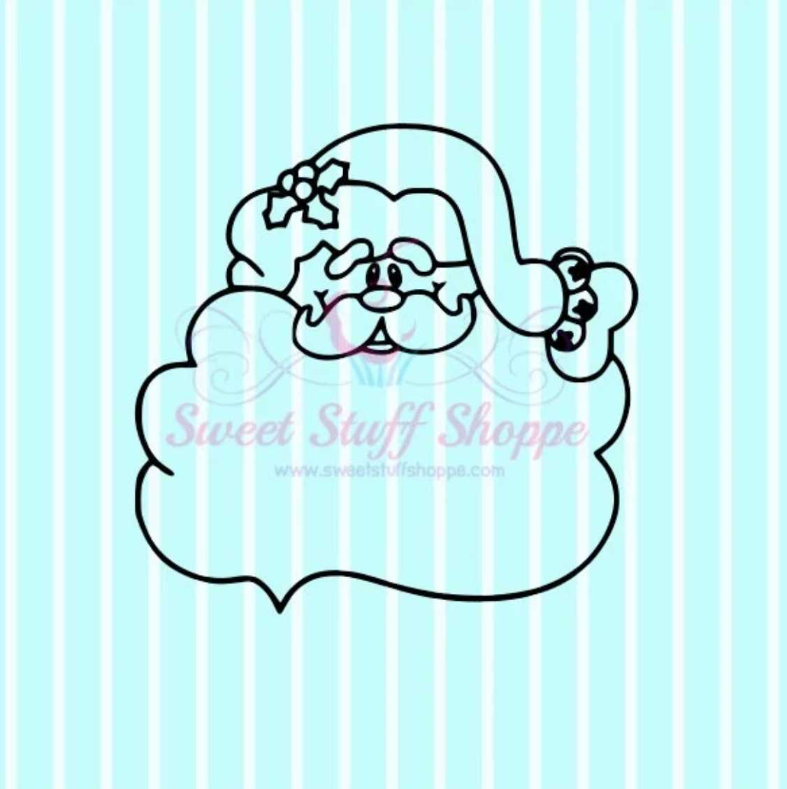SANTA, PYO, Silk Screen, Cookie Silk Screen, Silk Screen Cookie Stencil, Mesh Stencil, Cookie Stencil, Custom Silk Screen