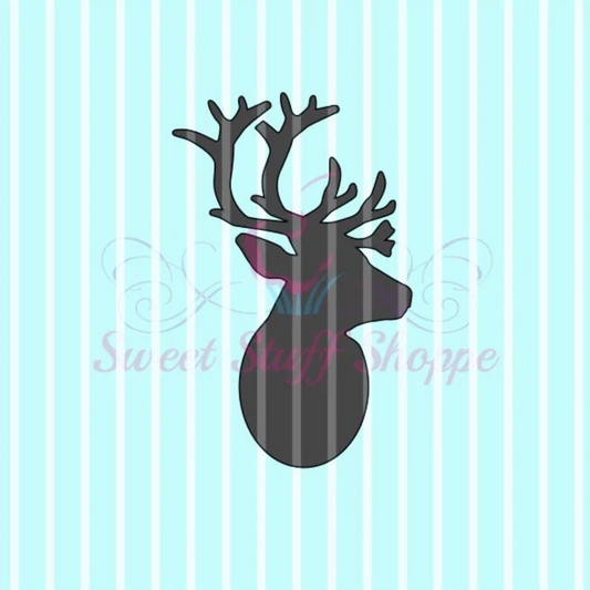 REINDEER HEAD, Silk Screen, Cookie Silk Screen, Silk Screen Cookie Stencil, Mesh Stencil, Cookie Stencil, Custom Silk Screen