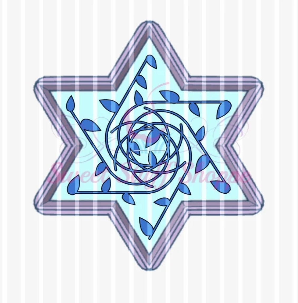 STAR OF DAVID -  Cookie Silk Screen, Silk Screen Cookie Stencil, Mesh Stencil, Cookie Stencil, Custom Silk Screen
