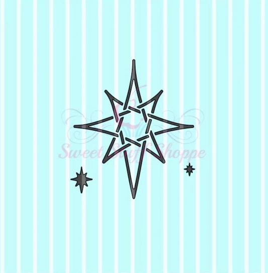 CHRISTMAS STAR, Cookie Silk Screen, Silk Screen Cookie Stencil, Mesh Stencil, Cookie Stencil, Custom Silk Screen
