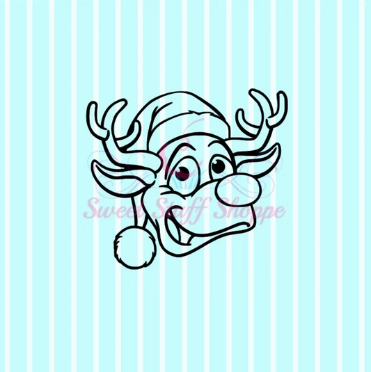 CUTE REINDEER PYO, Silk Screen, Cookie Silk Screen, Silk Screen Cookie Stencil, Mesh Stencil, Cookie Stencil, Custom Silk Screen