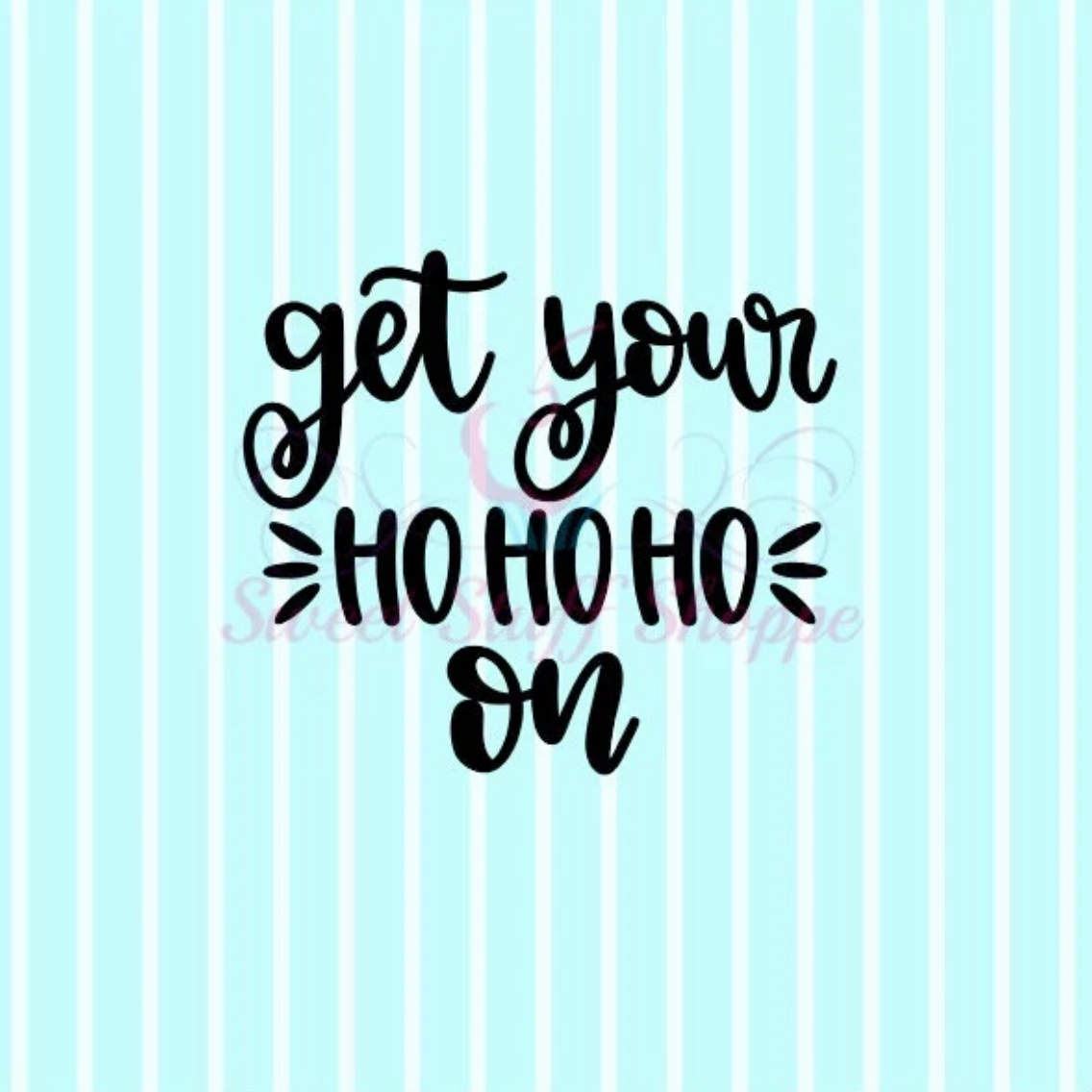 GET YOUR "Ho Ho Ho" ON -  Cookie Silk Screen, Silk Screen Cookie Stencil, Mesh Stencil, Cookie Stencil, Custom Silk Screen