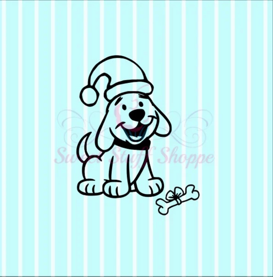 CHRISTMAS PUPPY PYO Silk Screen, Cookie Silk Screen, Silk Screen Cookie Stencil, Mesh Stencil, Cookie Stencil, Custom Silk Screen