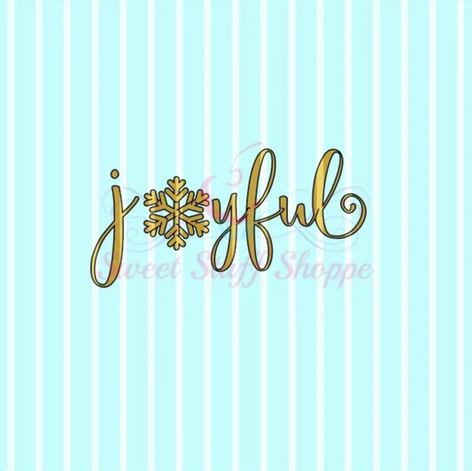 JOYFUL SILK SCREEN -  Cookie Silk Screen, Silk Screen Cookie Stencil, Mesh Stencil, Cookie Stencil, Custom Silk Screen