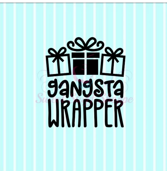 GANGSTA WRAPPER -  Cookie Silk Screen, Silk Screen Cookie Stencil, Mesh Stencil, Cookie Stencil, Custom Silk Screen