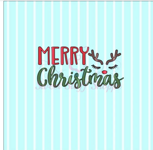 MERRY CHRISTMAS  -  Cookie Silk Screen, Silk Screen Cookie Stencil, Mesh Stencil, Cookie Stencil, Custom Silk Screen