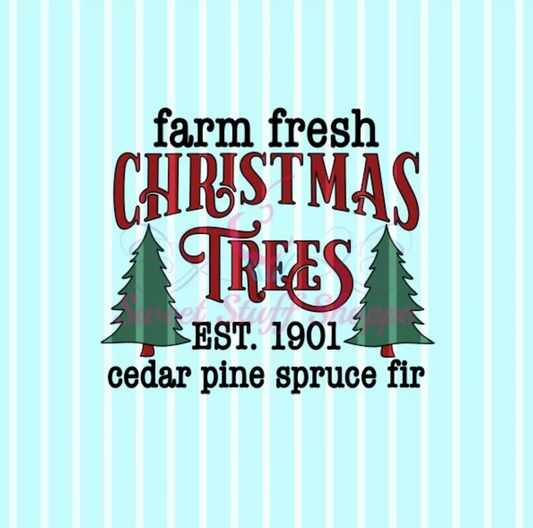 FARM FRESH CHRISTMAS Trees- Silk Screen, Cookie Silk Screen, Silk Screen Cookie Stencil,  Cookie Stencil, Custom Silk Screen