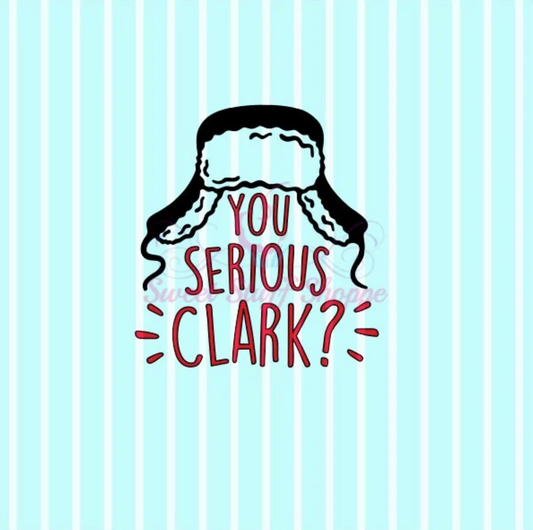 YOU SERIOUS CLARK - Silk Screen, Cookie Silk Screen, Silk Screen Cookie Stencil, Mesh Stencil, Cookie Stencil, Custom Silk Screen
