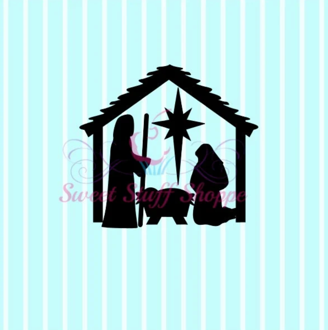 O HOLY NIGHT Silk Screen, Cookie Silk Screen, Silk Screen Cookie Stencil, Mesh Stencil, Cookie Stencil, Custom Silk Screen
