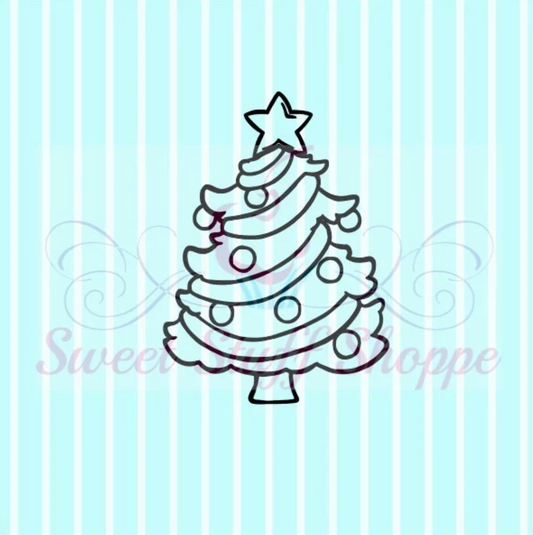CHRISTMAS TREE PYO, Cookie Silk Screen, Silk Screen Cookie Stencil, Mesh Stencil, Cookie Stencil, Custom Silk Screen