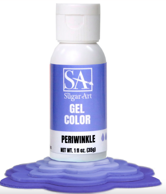 THE SUGAR ART Gel Colors - Periwinkle -  1 Ounce Bottle