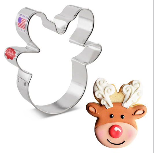 REINDEER HEAD Cookie Cutter  Ann Clark Cookie Cutter, Ann Clark Collection