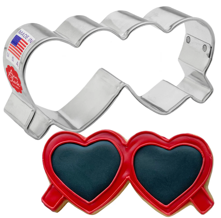 HEART SUNGLASSES Cookie Cutter,  Ann Clark Cookie Cutter, Ann Clark Collection