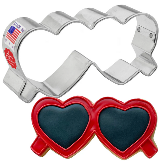 HEART SUNGLASSES Cookie Cutter,  Ann Clark Cookie Cutter, Ann Clark Collection