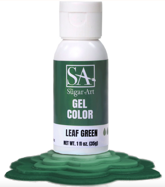 THE SUGAR ART Gel Colors - Leaf Green -  1 Ounce Bottle