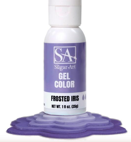 THE SUGAR ART Gel Colors - Frosted Iris -  1 Ounce Bottle