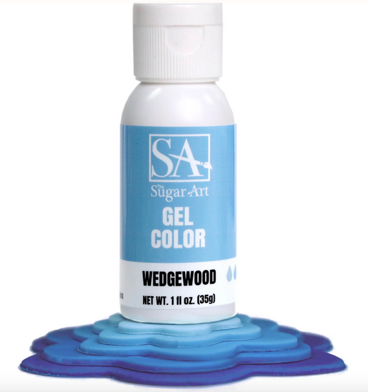 THE SUGAR ART Gel Colors - Wedgewood -  1 Ounce Bottle