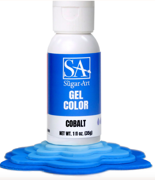 THE SUGAR ART Gel Colors - Cobalt -  1 Ounce Bottle