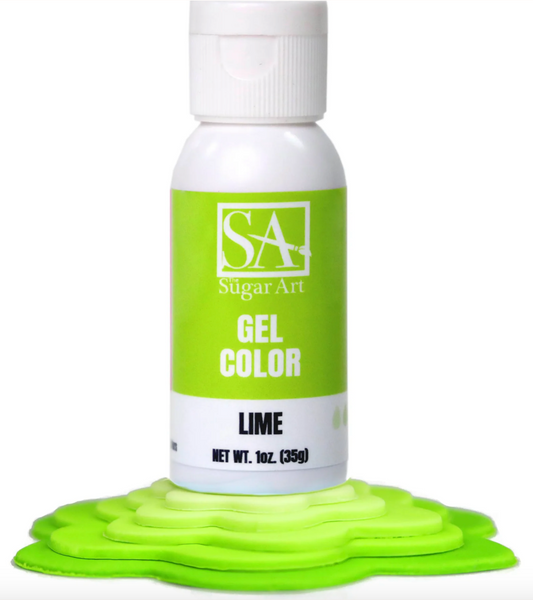 SUGAR ART - Gel Color - Lime - 1 Ounce Bottle