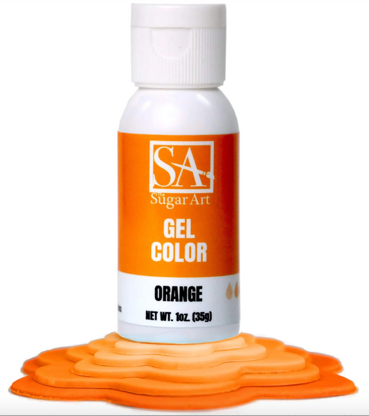 SUGAR ART Gel Coloring - Orange - 1 Ounce Bottle