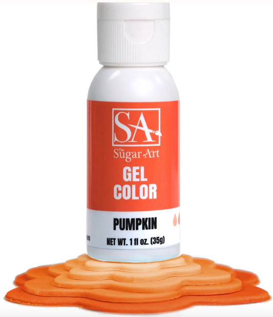SUGAR ART Gel Coloring - Pumpkin - 1 Ounce Bottle
