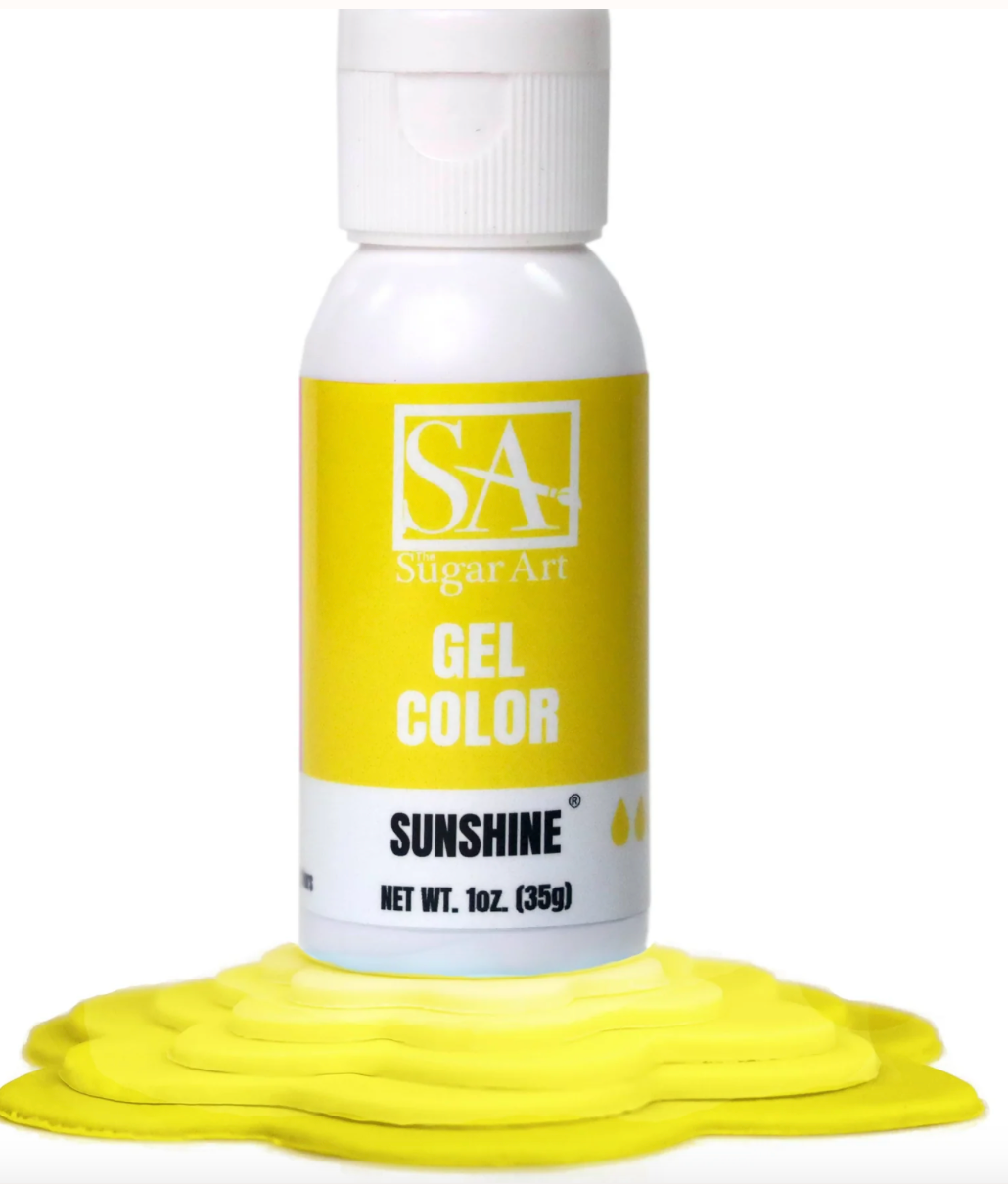 SUGAR ART Gel Colors - Sunshine - 1 Ounce Bottle