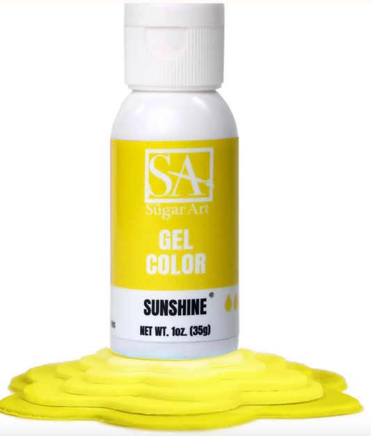 SUGAR ART Gel Colors - Sunshine - 1 Ounce Bottle